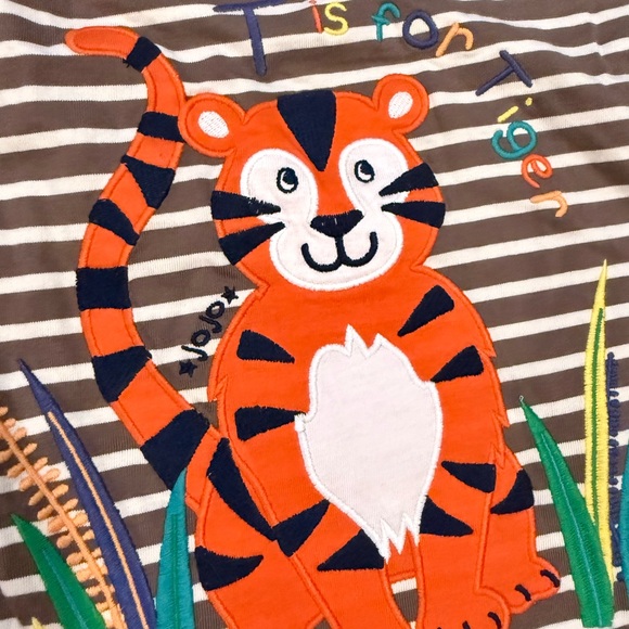 NWT JoJo Maman Bebe Striped Tiger Tee - Picture 3 of 10